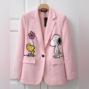 Pink Cartoon Blazer